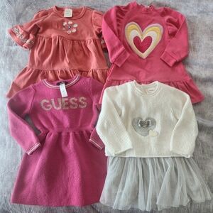 Toddler Girl Long-sleeve Dress Bundle